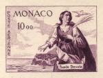 Monaco_1960_Yvert_PA78a-Scott_C58_unadopted_St_Devote_violet_aa_AP_detail