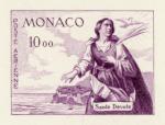Monaco_1960_Yvert_PA78a-Scott_C58_unadopted_St_Devote_violet_b_AP_detail