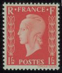 France_1945_Yvert_701B-Scott_504_unissued_1f_Type_I_Marianne_de_Dulac_a_US