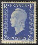 France_1945_Yvert_701C-Scott_505_unissued_2f50_Type_I_Marianne_de_Dulac_b_US