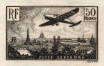 France_1936_Yvert_PA14a-Scott_C14_unissued_50F_big_F_plane_over_Paris_black_aa_AP_detail_a