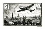 France_1936_Yvert_PA14a-Scott_C14_unissued_50F_big_F_plane_over_Paris_black_b_AP_detail