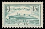 France_1935_Yvert_300a-Scott_300a_1f50_Normandie_blue-green_b_US