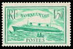 France_1935_Yvert_300a-Scott_300a_1f50_Normandie_green_US