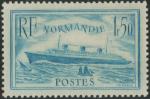 France_1935_Yvert_300b-Scott_300a_1f50_Normandie_turquoise_IS