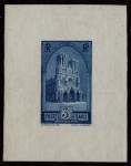 France_1930_Yvert_259b-Scott_247_unissued_in_Helio_by_Courmont_3f_Cathedrale_de_Reims_blue_aa_ESS