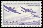 France_1942_Yvert_540-Scott_OEuvres_de_Air_violet_b_IS