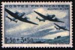 France_1942_Yvert_540a-Scott_OEuvres_de_Air_blue_b_US