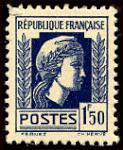 France_1944_Yvert_639-Scott_486_1f50_Marianne_Alger_litho_a_IS