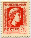 France_1944_Yvert_641-Scott_488_2f40_Marianne_Alger_litho_a_IS