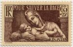 France_1937_Yvert_356-Scott_B64_Pour_Sauver_la_Race_65c_+_25c_a_IS