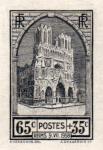 France_1938_Yvert_399a-Scott_B74_unadopted_data_error_Reims_Cathedral_black_a_AP_detail_a