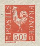 France_1934_Yvert_633a-Scott_unadopted_Coq_50c_red-brown_typo_a_AP_detail