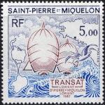 St_Pierre_1987_Yvert_477-Scott_492_5f_Transat_Sailing_Regatta_IS