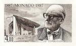 Monaco_1987_Yvert_1606a-Scott_1600_unadopted_Le_Corbusier_sepia_ATP_detail_a