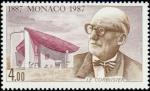 Monaco_1987_Yvert_1606-Scott_1600_Le_Corbusier_IS