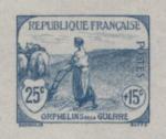 France_1917_Yvert_151a-Scott_B6_unadopted_25c_+_15c_Orphelins_blue_103_typo_CP_detail_a