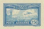 France_1930_Yvert_PA6a-Scott_C6_unadopted_plane_over_Marseille_blue_111_+_dark-blue_105_typo_CP_detail
