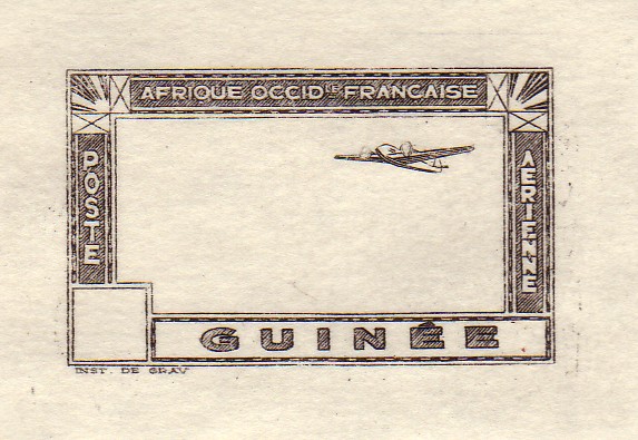 Fr_Guinea_1942_Yvert_PA15-Scott_C15_etat_sepia