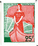 France_1959_Yvert_1216-Scott_927_10_Q_green_+_red_typo_detail