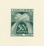 Andorra_1950_Yvert_Taxe_40-Scott_J40_typo_a_detail