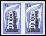 France_1956_Yvert_1076-Scott_805_blue-violet_+_dark-blue