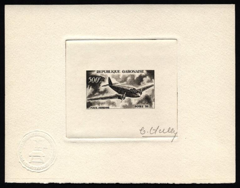 Gabon_1967_Yvert_PA54-Scott_C52_sepia_c
